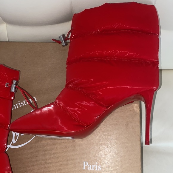 Christian Louboutin  Red Astro Pointue boots - Picture 3 of 9